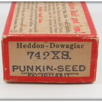 Heddon Red And White Shore Minnow Punkinseed Floater In Box 742XS