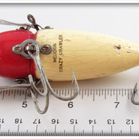 Heddon Red Head White Musky Crazy Crawler 2150 RH