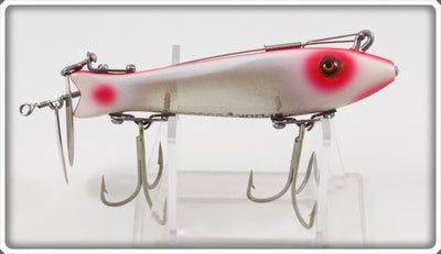 Vintage Heddon Red & White Dowagiac Spook Lure