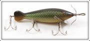 Vintage Heddon Green Scale Spin Diver Lure 3009D