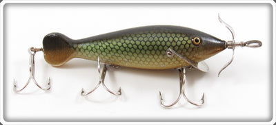 Vintage Heddon Green Scale Spin Diver Lure 3009D