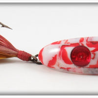 Vintage Tiede Enterprises Ltd Red & White Doodler Lure