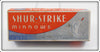 Vintage Shur Strike Red Side Floating Runt Empty Lure Box S6205
