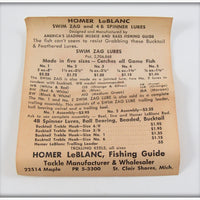 Homer LeBlanc White & Red Swim Zag In Box