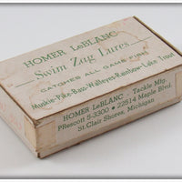 Homer LeBlanc White & Red Swim Zag In Box