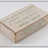 Homer LeBlanc White & Red Swim Zag In Box