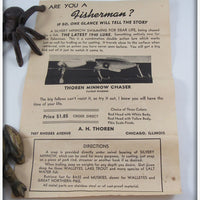A. H. Thoren Red & White Thoren Minnow Chaser In Box ~