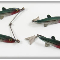 6 Arbogast Twin Liz Lures In Dealer Box