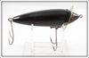 Vintage Heddon Solid Black 210 Surface Lure 210G