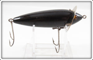 Vintage Heddon Solid Black 210 Surface Lure 210G
