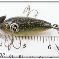 Heddon Green Crackleback Baby Dowagiac 20