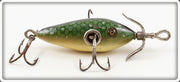 Vintage Heddon Green Scale 20 Baby Dowagiac Lure 29D 