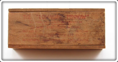 Vintage Heddon Dowagiac Minnow Notice How The Hooks Are Hung! Wood Box