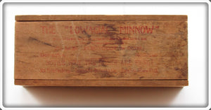 Vintage Heddon Dowagiac Minnow Notice How The Hooks Are Hung! Wood Box