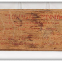 Heddon Dowagiac Minnow Notice How The Hooks Are Hung! Wood Box