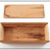 Heddon Dowagiac Minnow Notice How The Hooks Are Hung! Wood Box