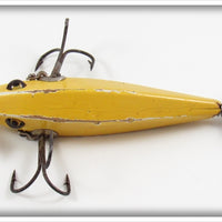 Heddon Solid Yellow 0 Dowagiac Minnow 0Y