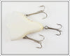 Howe's White & Red Vacuum Bass Bait In Tin