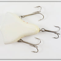 Howe's White & Red Vacuum Bass Bait In Tin