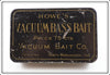 Howe's White & Red Vacuum Bass Bait In Tin