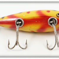 Vintage Creek Chub Yellow Spotted Red Ribs Injured Minnow Lure 1514