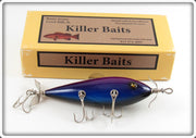 Killer Baits Rusty Jessee Blue & Purple Minnow Lure In Box