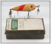 Vintage Donaly Red & White Redfin Minnow Lure In Box