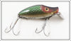 Vintage Heddon Green Scale Early Midget River Runt Lure 9019D