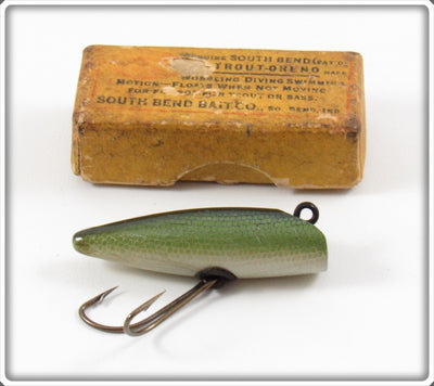 South Bend Scale Finish Green Trout Oreno Lure In Intro Box 971 SF