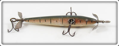 Shakespeare Green & Pink Early Three Hook Slim Jim Lure