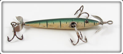 Vintage Shakespeare Green Early Three Hook Slim Jim Lure