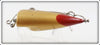 Bite Em Bate Co Gold, Red & White Rotating Bait