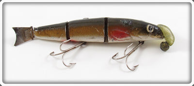 Vintage Haas Tackle Co Gold Red Fin Liv Minno Lure