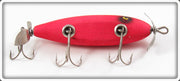 Arnold Tackle Corp Fluorescent Red Fireplug Wounded Minnow Lure