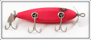 Arnold Tackle Corp Fluorescent Red Fireplug Wounded Minnow Lure