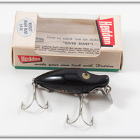 Heddon Solid Black Midget River Runt Lure In Box 9010 B