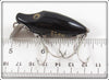 Heddon Solid Black Midget River Runt In Box 9010 B