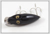 Heddon Solid Black Midget River Runt In Box 9010 B