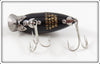 Heddon Solid Black Midget River Runt In Box 9010 B