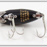 Heddon Solid Black Midget River Runt In Box 9010 B