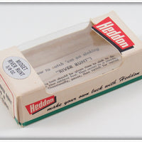 Heddon Solid Black Midget River Runt In Box 9010 B