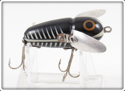 Vintage Heddon Black Shore Crazy Crawler Lure 2120 XBW