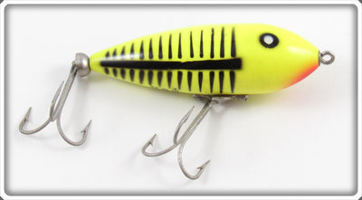 Vintage Heddon Chartreuse With Black Shore Baby Zara 365 CHT Lure