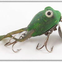 Vintage Jenson Green Fire Froglegs Wiggler Lure