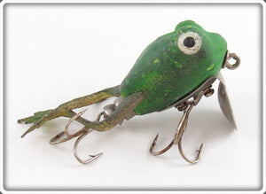 Vintage Jenson Green Fire Froglegs Wiggler Lure