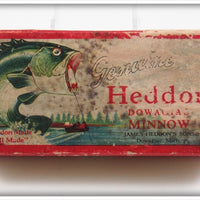Vintage Heddon Flocked Grey Mouse Meadow Mouse Empty Box 