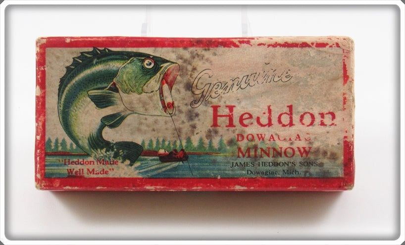 Vintage Heddon Flocked Grey Mouse Meadow Mouse Empty Box 