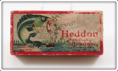 Vintage Heddon Flocked Grey Mouse Meadow Mouse Empty Box 