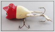 Vintage Jenson Red & White Froglegs Plunker Lure