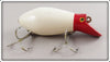 Vintage Creek Chub Red & White Dive Bomber Kreeker Lure 6602